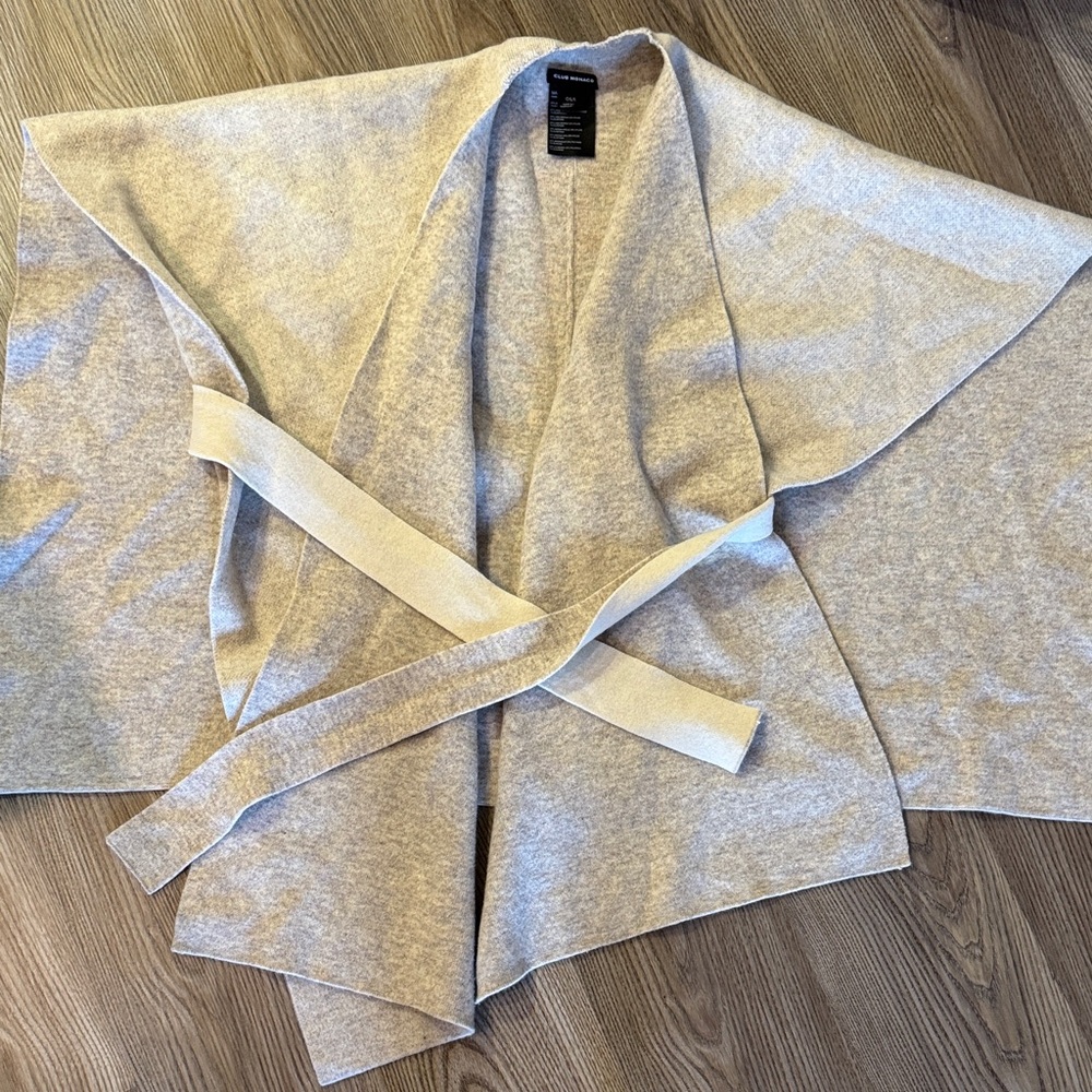 Club Monaco Women’s Merino Wool Wrap Cardigan Sweater